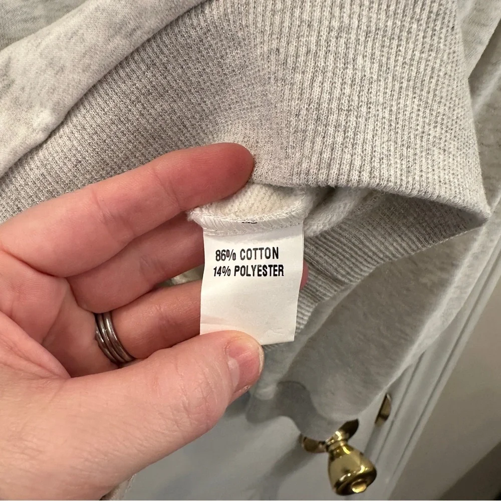 QUEEN OF SPARKLES Black and White Sweatshirt with Rainbow Trim - Picture 3 of 8